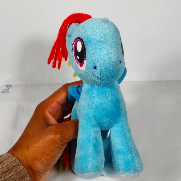 ✓My Little Pony Sparkle Rainbow Dash Plush fairycore Lovey stuffed animal 9in - Picture 8 of 17